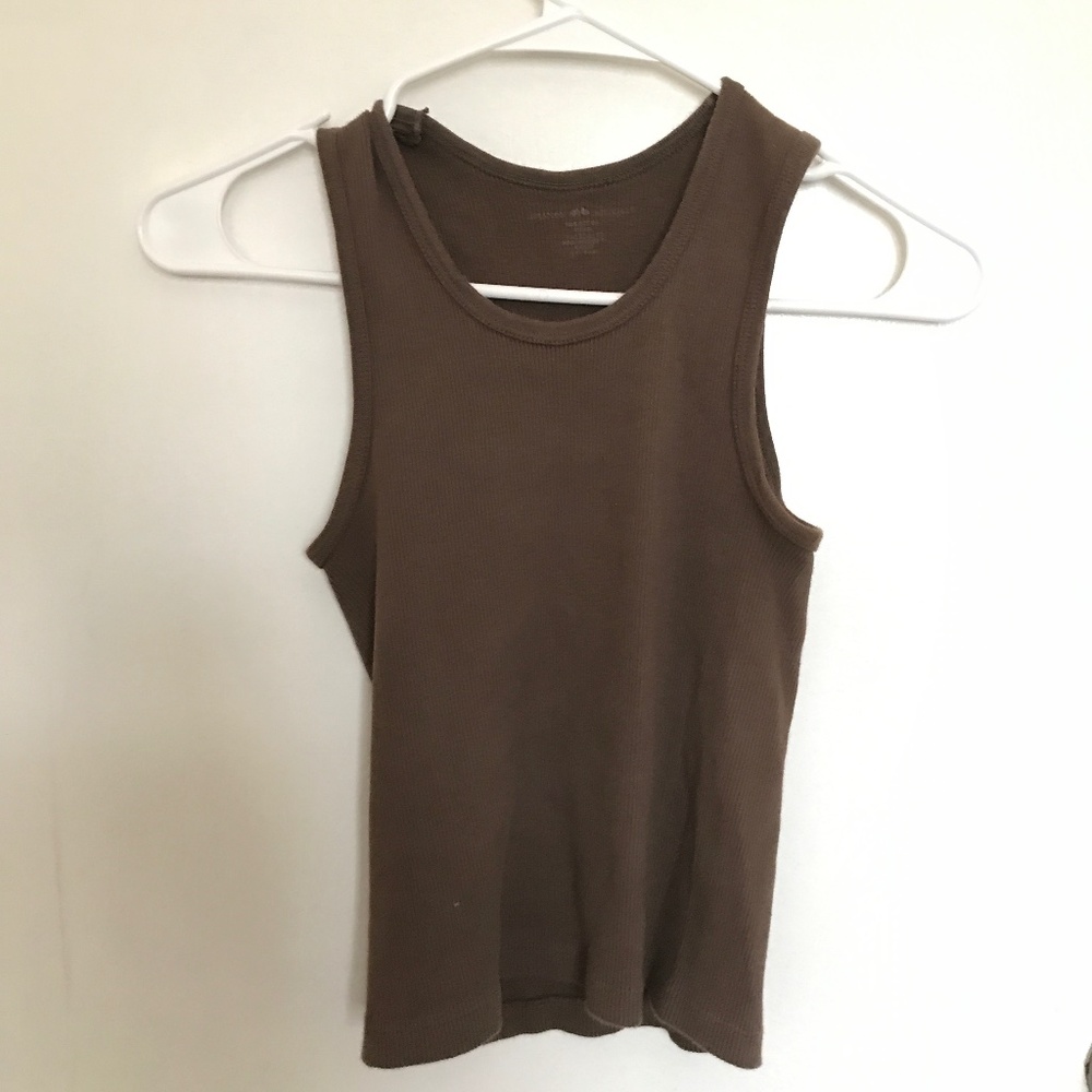 Brandy Melville John Galt Brown Tank Top
